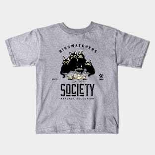 Cat Birdwatchers Society Kids T-Shirt